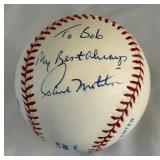 Paul Molitor Signed Rawlings OALB Brown Baseball