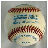 Frank Viola Signed Rawlings OALB Brown Baseball