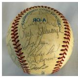 1984 Minnesota Twins Team Signed Baseball - Oliva, Viola, Hrbek, Laudner, Brunansky, Kelly, Gaetti, Smalley, 29 total autots (no Puckett)