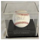 Kent Hrbek Signed With MLB COA Rawlings OMLB Selig Baseball and Custom Case