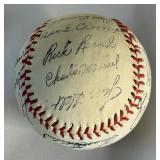 Minnesota Twins Vintage Stamped Signature Baseball