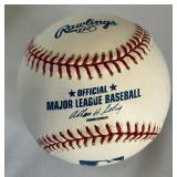Eddie Guardado Signed Rawlings OMLB Selig Baseball
