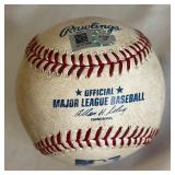 Glen Perkins Game Used / Pitched Baseball With MLB COA Rawlings OMLB Selig Ball - Minnesota Twins