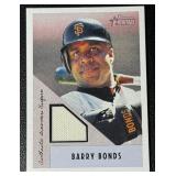2002 Barry Bonds Bowman Heritage Game-Used Jersey MLB Baseball Card No. BH-BB