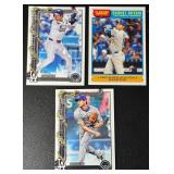 3-Card Shohei Ohtani Los Angeles Dodgers MLB Baseball Card Lot