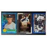 3-Card Aaron Judge Parallel New York Yankees MLB Baseball Card Lot