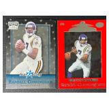 2-Card Randall Cunningham Minnesota Vikings Insert NFL Football Card Lot