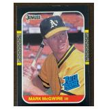1987 Donruss Mark McGwire Rated Rookie MLB Rookie Baseball Card No. 46