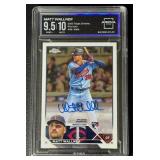 2023 Topps Chrome Matt Wallner Rookie Auto Arena Club 9.5/10 Minnesota Twins MLB Baseball Card No. RA-MWA