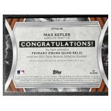 2022 Museum Collection Max Kepler Quadruple Game-Used Jersey MLB Minnesota Twins Baseball Card 12/75 No. SPPPQR-MK