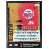 2005 Donruss Torii Hunter Game-Used Jersey MLB Minnesota Twins Baseball Card 004/250 No. 130