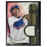 2016 Tier One Kurt Suzuki Game-Used MLB Minnesota Twins Baseball Card 074/199 No. T1R-KSU