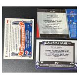 3-Card Minnesota Twins All-Star Game Event-Worn Jersey MLB Baseball Card Lot