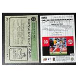 2-Card Minnesota Twins Star Game-Used Jersey MLB Baseball Card Lot