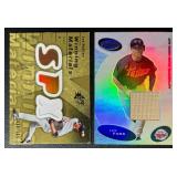 2-Card Minnesota Twins Game-Used Jersey MLB Baseball Card Lot (2)