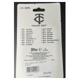 2025 Topps Minnesota Twins Baseball Card Team Set