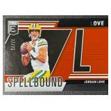 Jordan Love 2024 Elite Spellbound "L" Red 27/75 Green Bay Packers Football Card No. 27