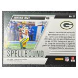Jordan Love 2024 Elite Spellbound "L" Red 27/75 Green Bay Packers Football Card No. 27