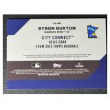 Byron Buxton 2025 Topps City Connect Game-Used Relic Minnesota Twins Baseball Card No. CC-BB