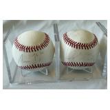 4 Minnesota Twins Signed Baseballs - Hicks, Arcia, Calabello, Gibson