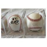 4 Minnesota Twins Signed Baseballs - Hicks, Arcia, Calabello, Gibson