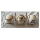 3 Minnesota Twins Signed Baseballs - Suzuki, Donsing, Swarzak