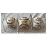 3 Minnesota Twins Signed Baseballs - Suzuki, Donsing, Swarzak