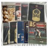 (10) Minnesota Twins Baseball Yearbooks 1974-2012
