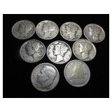 Mercury, Roosevelt & Canada Dimes