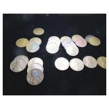 25 Lincoln Wheat Pennies