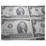 Nine Two Dollar Bills