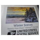 Winter Scenes, Presidential & Batman Stamps
