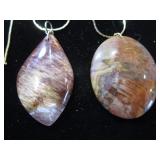 Two Jasper Pendants