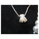 Eight Necklaces, Faceted Glass