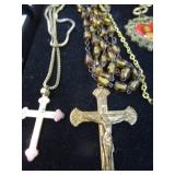 Religious Rosary, Crosses, Medals