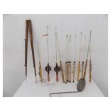 Vintage Ice Fishing Poles - Strainer