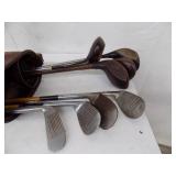 Vintage Golf Clubs + Bag – 7 clubs