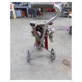 Golf Clubs & Roller Bag