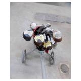 Golf Clubs & Roller Bag