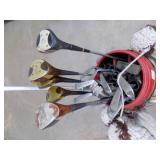 Golf Clubs & Roller Bag