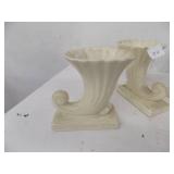 Set of decorative glass vases