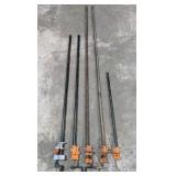 5 Large Pipe Clamps