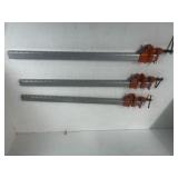 Lot of bar clamps - 24” and 32” opening