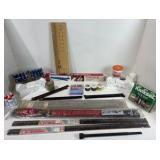 Lot of miscellaneous woodworking supplies and door hardware