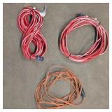 Lot of (3) extension cords.  (2) 20 amp Cords
