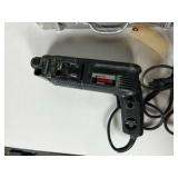 Heavy Duty Black And Decker Corded Power Drill With Carrying Case And Assorted Heavy Duty Bits