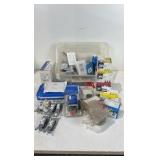 Lot Of Various Electrical Components - Switches, Wire Nuts, Covers, Tape Etc