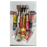 Various Tubes Of Caulking