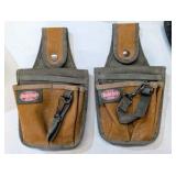 Lot of (2) Carpenter Aprons With Additional (2) Bucket Boss Snap Ons