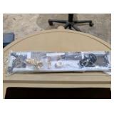 NEW 50-Gallon Flat-Back Rain Barrel w/ Stand – Oak-Style Poly Barrel, Brass Spigot, Screen, Hardware + Bonus Cleaning Wipes